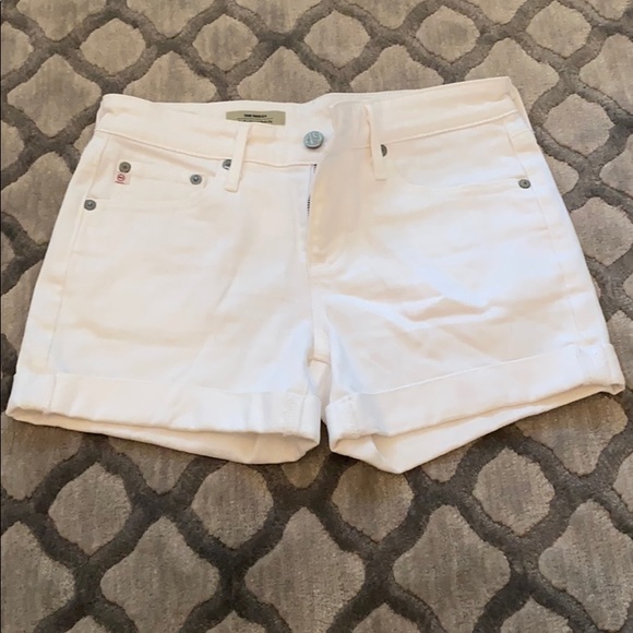 AG Adriano Goldschmeid The Hailey White Jean Short - Picture 7 of 14